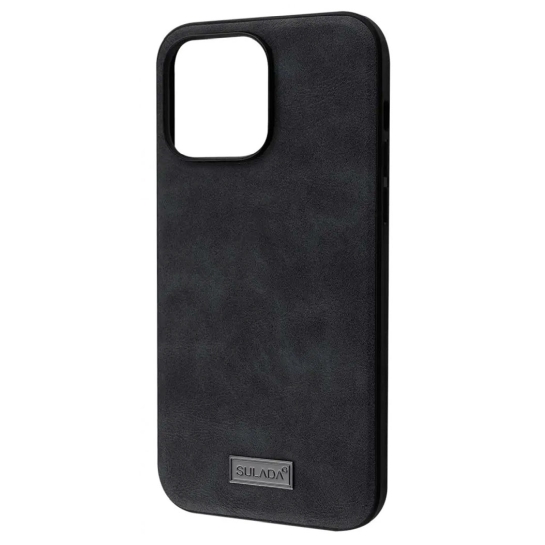Чохол Sulada Leather Case for iPhone 14 Plus Black - ціна, характеристики, відгуки, розстрочка, фото 1