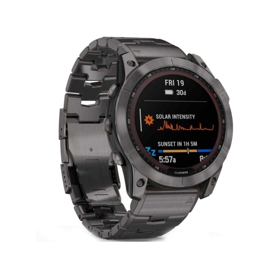 Спортивные часы Garmin Fenix 7X Carbon Gray DLC Titanium with Titanium Band - цена, характеристики, отзывы, рассрочка, фото 2