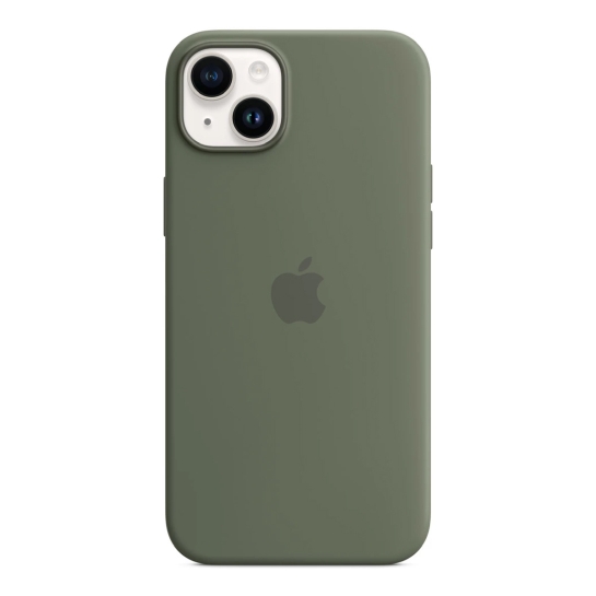 Чехол Apple Silicone Case with MagSafe for iPhone 14 Plus Olive - цена, характеристики, отзывы, рассрочка, фото 1
