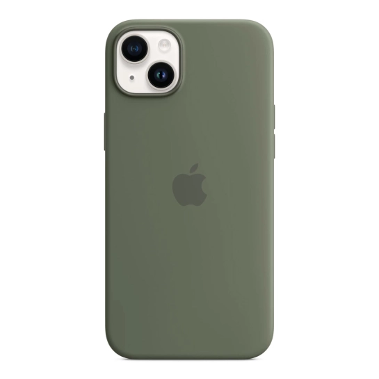 Чехол Apple Silicone Case with MagSafe for iPhone 14 Plus Olive