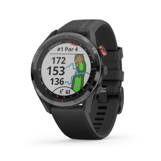 Спортивний годинник Garmin Approach S62 Bundle Black - ціна, характеристики, відгуки, розстрочка, фото 1
