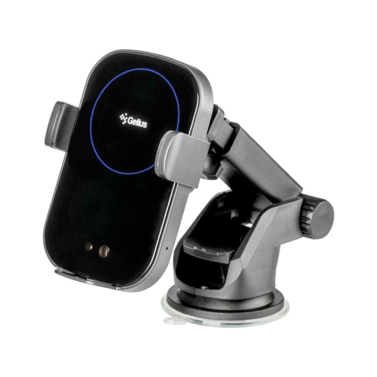 Автотримач Gelius Pro Wally 2i Automatic WC-002 15W Wireless Charger Black - цена, характеристики, отзывы, рассрочка, фото 1