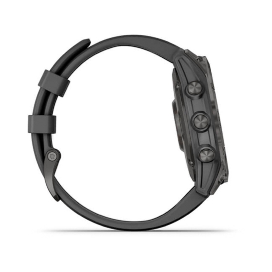 Спортивний годинник Garmin Fenix 7 Sapphire Solar Carbon Gray DLC Titanium with Black Band - ціна, характеристики, відгуки, розстрочка, фото 4