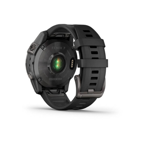 Спортивний годинник Garmin Fenix 7 Sapphire Solar Carbon Gray DLC Titanium with Black Band - ціна, характеристики, відгуки, розстрочка, фото 5