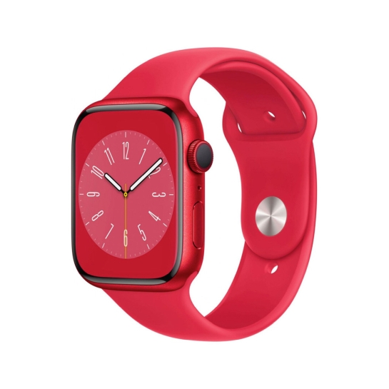 Apple Watch 8 41mm (PRODUCT)RED Aluminum Case with (PRODUCT)RED Sport Band - S/M - ціна, характеристики, відгуки, розстрочка, фото 1