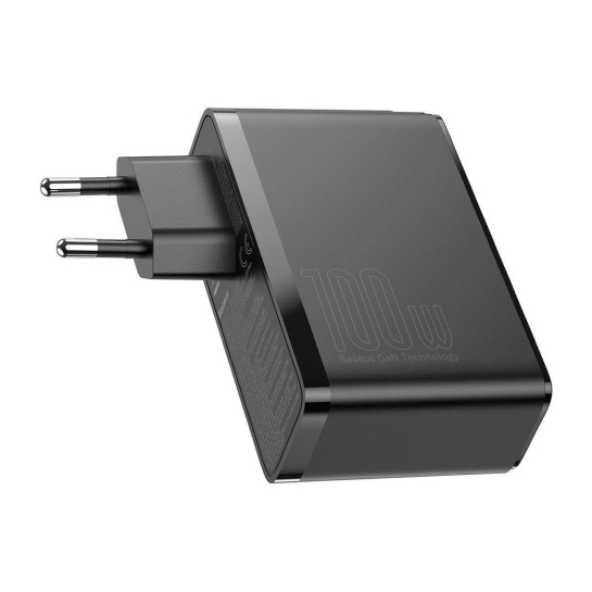 Мережевий зарядний пристрій Baseus GaN2 Pro Quick Charger 100W 2xUSB-A/2xUSB-C Black - ціна, характеристики, відгуки, розстрочка, фото 4