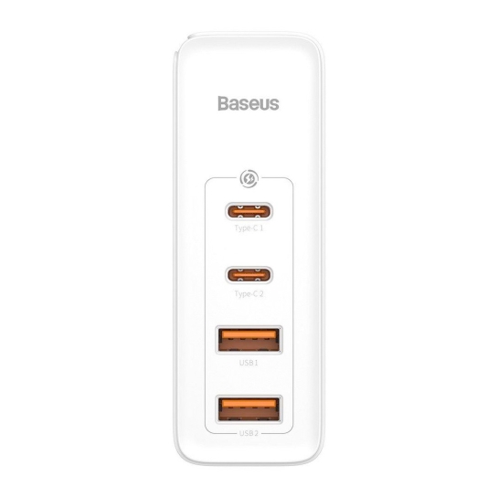 Мережевий зарядний пристрій Baseus GaN2 Pro Quick Charger 100W 2xUSB-A/2xUSB-C White - ціна, характеристики, відгуки, розстрочка, фото 2