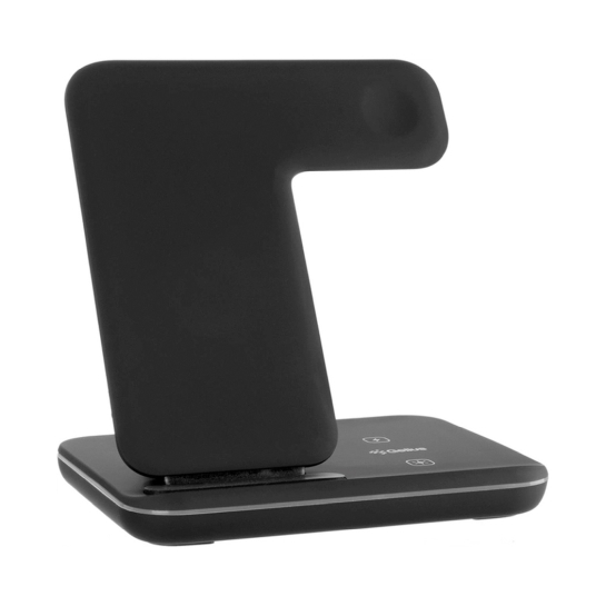 Бездротовий зарядний пристрій Gelius Pro 3 in 1 Fast Wireless Charger Black - ціна, характеристики, відгуки, розстрочка, фото 3