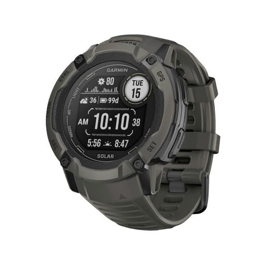 Спортивний годинник Garmin Instinct 2X Solar Moss - ціна, характеристики, відгуки, розстрочка, фото 1