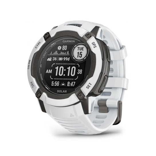 Спортивний годинник Garmin Instinct 2X Solar Whitestone - ціна, характеристики, відгуки, розстрочка, фото 1
