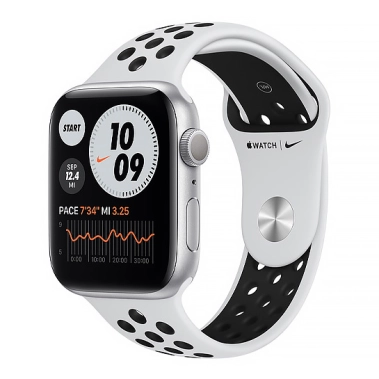 Б/У Смарт-годинник Apple Watch Series 6 Nike+ 44mm Silver Aluminum Case with Anthracite/Black Sport Band (Ідеальний) - цена, характеристики, отзывы, рассрочка, фото 1