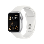Б/У Смарт-часы Apple Watch SE 2 40mm Silver Aluminum Case with White Sport Band (Идеальное)