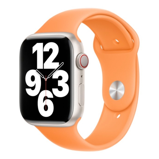 Ремінець Apple Sport Band for Apple Watch 42mm/44mm/45mm/49mm Bright Orange - ціна, характеристики, відгуки, розстрочка, фото 1