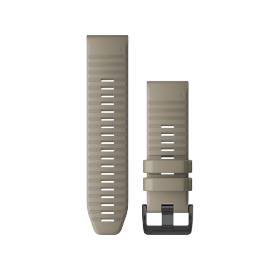 Ремінець Garmin QuickFit 26 Watch Bands Dark Sandstone Silicone - ціна, характеристики, відгуки, розстрочка, фото 1