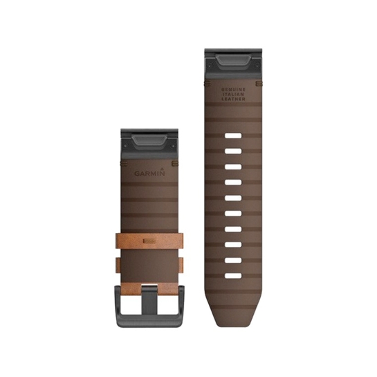 Ремінець Garmin QuickFit 26 Watch Bands Chestnut Leather - ціна, характеристики, відгуки, розстрочка, фото 2