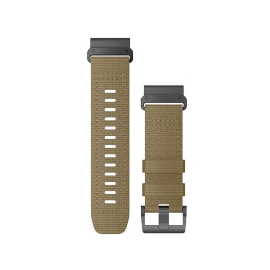 Ремінець Garmin QuickFit 26 Watch Bands Tactical Coyote Tan Nylon - ціна, характеристики, відгуки, розстрочка, фото 1
