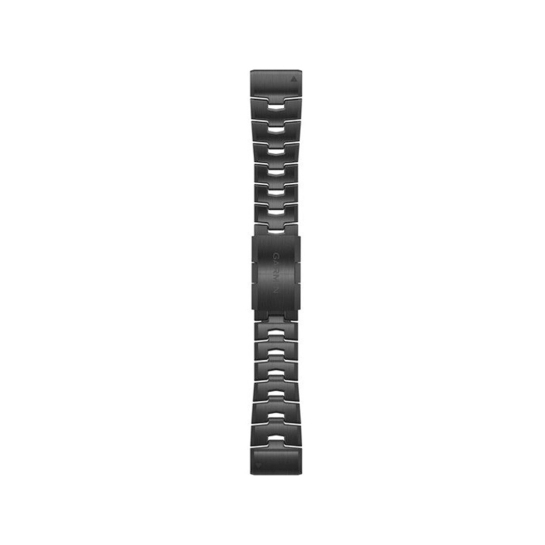 Ремінець Garmin QuickFit 26 Watch Bands Vented Titanium Bracelet with Carbon Grey DLC Coating - ціна, характеристики, відгуки, розстрочка, фото 1