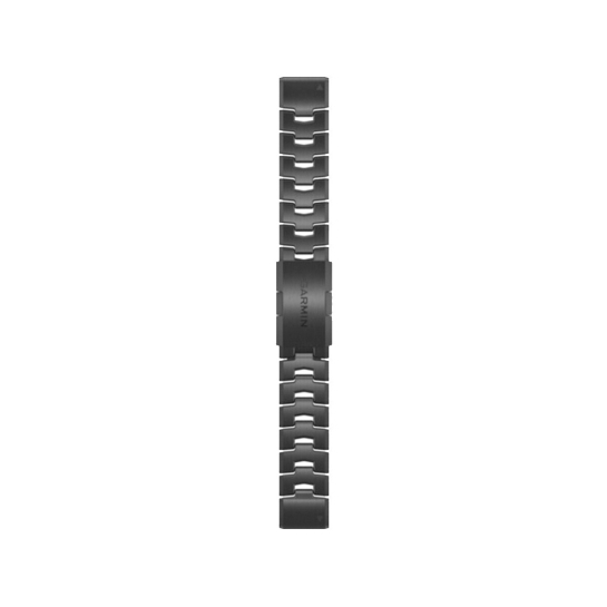 Ремінець Garmin QuickFit 26 Watch Bands Vented Titanium Bracelet with Carbon Grey DLC Coating (010-12863-09) - ціна, характеристики, відгуки, розстрочка, фото 1