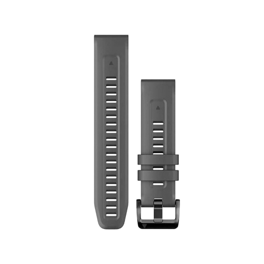 Ремінець Garmin QuickFit 22 Watch Bands Black Silicone - ціна, характеристики, відгуки, розстрочка, фото 1