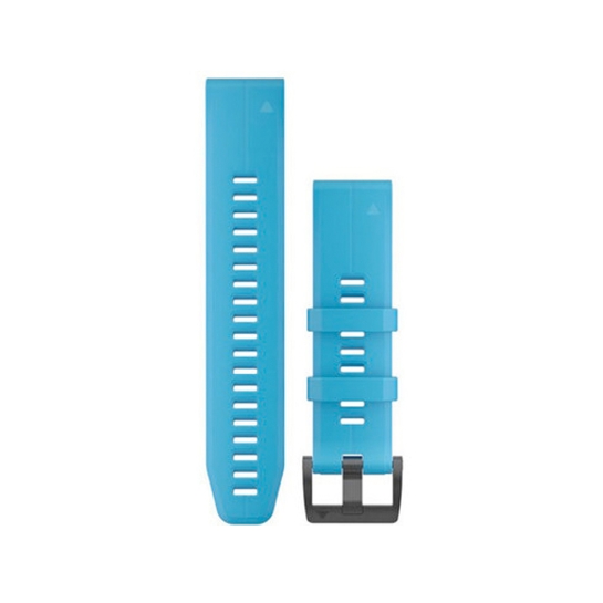 Ремінець Garmin QuickFit 22 Watch Bands Cyan Blue Silicone - ціна, характеристики, відгуки, розстрочка, фото 1