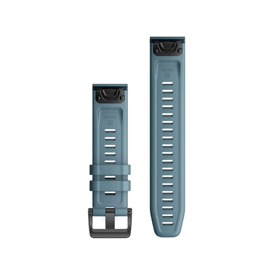 Ремінець Garmin QuickFit 22 Watch Bands Lakeside Blue Silicone - ціна, характеристики, відгуки, розстрочка, фото 2