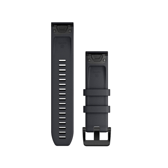 Ремінець Garmin QuickFit 22 Watch Bands Black with Black Stainless Steel Hardware - ціна, характеристики, відгуки, розстрочка, фото 2