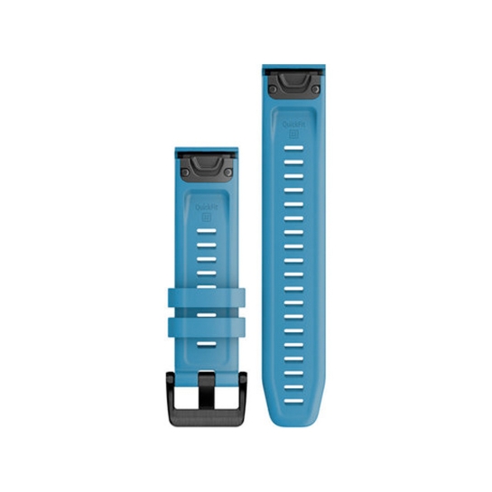 Ремінець Garmin QuickFit 22 Watch Bands Cirrus Blue with Black Stainless Steel Hardware - ціна, характеристики, відгуки, розстрочка, фото 2