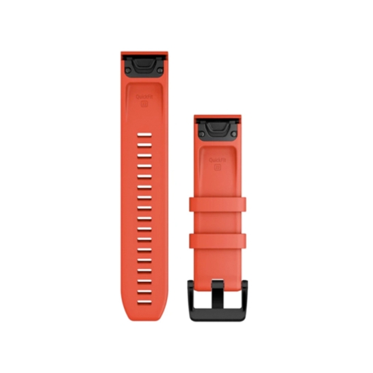 Ремешок Garmin QuickFit 22 Watch Bands Laser Red with Black Stainless Steel Hardware - цена, характеристики, отзывы, рассрочка, фото 2