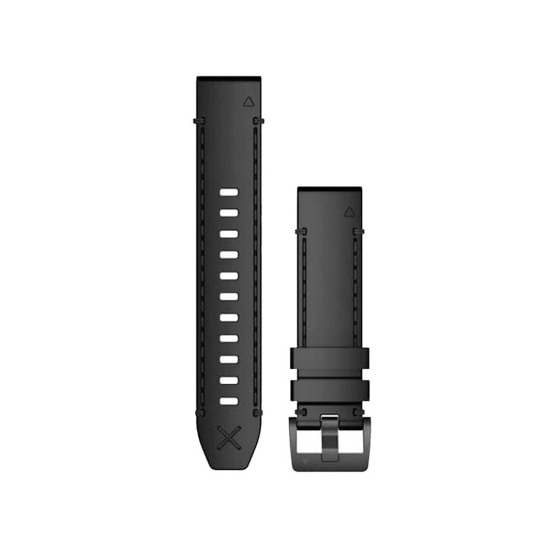 Ремешок Garmin QuickFit 22 Watch Bands Genuine Horween Leather Strap Black - цена, характеристики, отзывы, рассрочка, фото 1