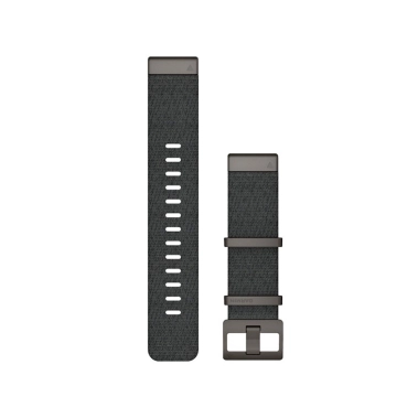 Ремінець Garmin QuickFit 22 Watch Bands Jacquard-weave Nylon Strap Heathered Black - цена, характеристики, отзывы, рассрочка, фото 1
