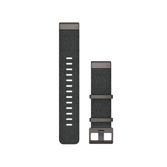 Ремешок Garmin QuickFit 22 Watch Bands Jacquard-weave Nylon Strap Heathered Black - цена, характеристики, отзывы, рассрочка, фото 1