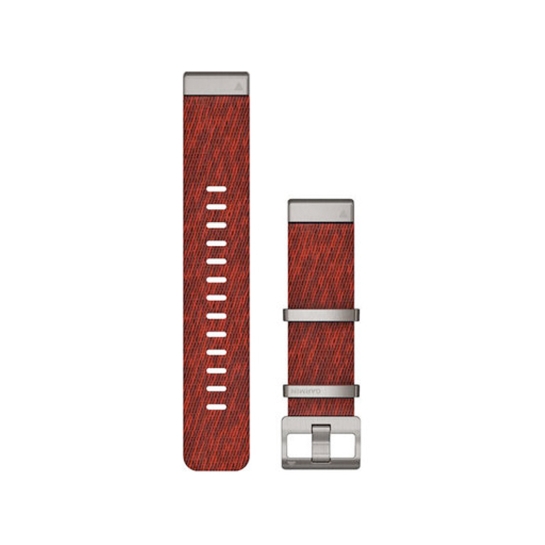 Ремешок Garmin QuickFit 22 Watch Bands Jacquard-weave Nylon Strap Red - цена, характеристики, отзывы, рассрочка, фото 1