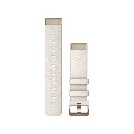 Ремешок Garmin QuickFit 20 Watch Bands Cream Heathered Nylon with Cream Gold Hardware - цена, характеристики, отзывы, рассрочка, фото 1