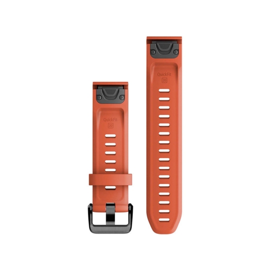 Ремінець Garmin QuickFit 20 Watch Bands Flame Red Silicone - ціна, характеристики, відгуки, розстрочка, фото 2