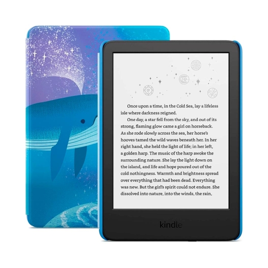 Электронная книга Amazon Kindle Kids 11th Gen. 16Gb Black with Space Whale Cover 2022 - цена, характеристики, отзывы, рассрочка, фото 1