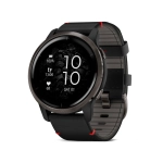 Спортивний годинник Garmin Venu 2 Slate with Black Leather Band