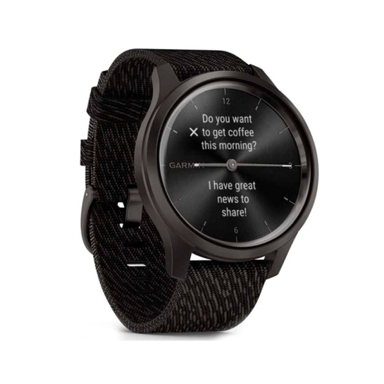Спортивний годинник Garmin Vivomove Style Gunmetal-Dark Gray Fabric - ціна, характеристики, відгуки, розстрочка, фото 2