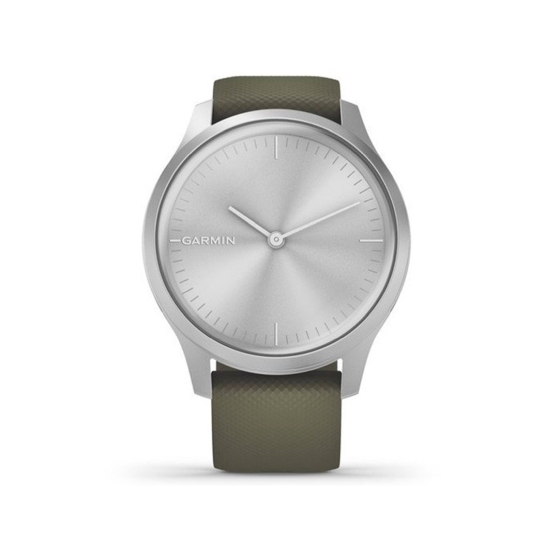 Спортивний годинник Garmin Vivomove Style Silver-Moss Green Silicone - ціна, характеристики, відгуки, розстрочка, фото 2