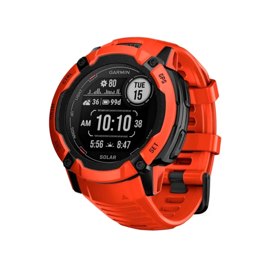 Спортивний годинник Garmin Instinct 2X Solar Flame Red - ціна, характеристики, відгуки, розстрочка, фото 1