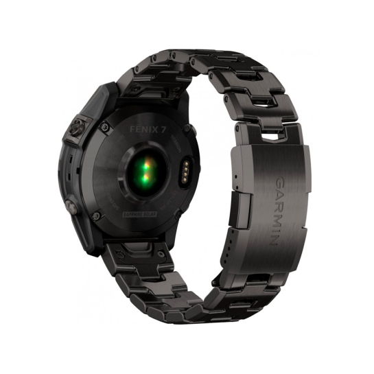 Спортивные часы Garmin Fenix 7 Sapphire Solar C. Grey DLC Titanium w. Carbon Grey DLC V. Titanium Band - цена, характеристики, отзывы, рассрочка, фото 3
