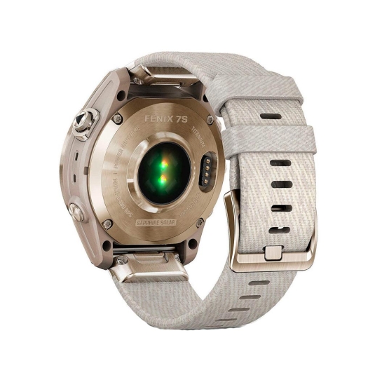 Спортивний годинник Garmin Fenix 7S Sapphire Solar Cream G. Titanium w. Cream H. Nylon Band - ціна, характеристики, відгуки, розстрочка, фото 4