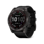 Спортивний годинник Garmin Fenix 7X Sapphire Solar Black DLC Titanium w. Black Band