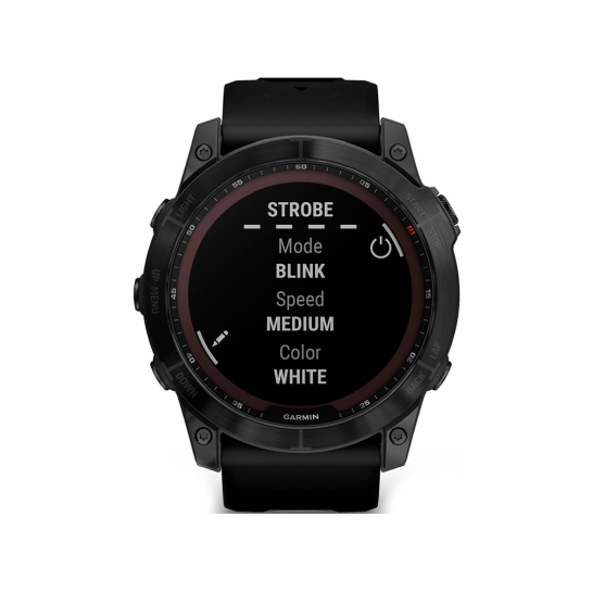 Спортивний годинник Garmin Fenix 7X Sapphire Solar Black DLC Titanium w. Black Band - ціна, характеристики, відгуки, розстрочка, фото 3