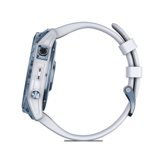 Спортивний годинник Garmin Fenix 7X Sapphire Solar Mineral Blue DLC Titanium with Whitestone Band - ціна, характеристики, відгуки, розстрочка, фото 3