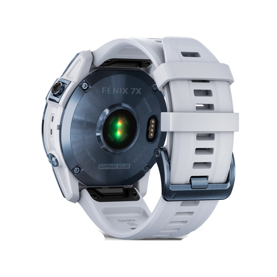 Спортивний годинник Garmin Fenix 7X Sapphire Solar Mineral Blue DLC Titanium with Whitestone Band - ціна, характеристики, відгуки, розстрочка, фото 4