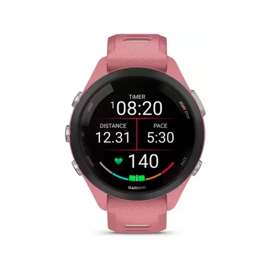 Спортивные часы Garmin Forerunner 265S Black Bezel w. Light Pink Case and Light Pink/Whitestone S. Band - цена, характеристики, отзывы, рассрочка, фото 4