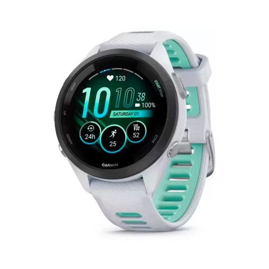 Спортивний годинник Garmin Forerunner 265S Black Bezel with Whitestone Case and Whitestone/Neo Tropic Silicone Band
