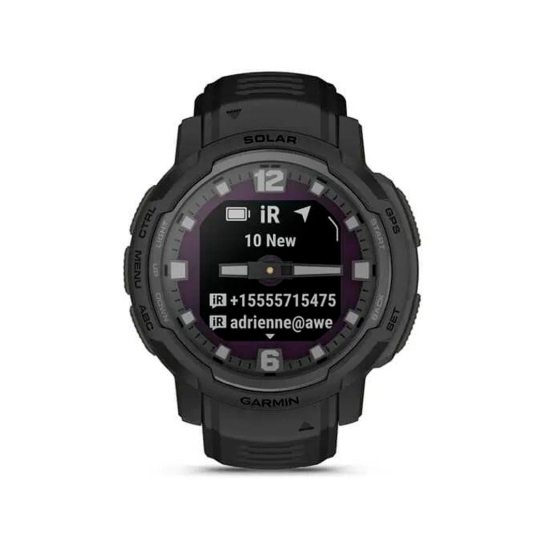 Спортивний годинник Garmin Instinct Crossover Solar Tactical Edition Black - ціна, характеристики, відгуки, розстрочка, фото 3