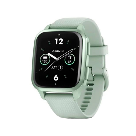 Смарт-часы Garmin Venu Sq 2 Metallic Mint Aluminum Bezel with Cool Mint Case and Silicone Band - цена, характеристики, отзывы, рассрочка, фото 1