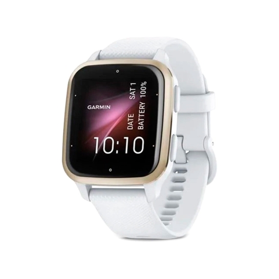 Смарт-часы Garmin Venu Sq 2 Cream Gold Aluminum Bezel with White Case and Silicone Band - цена, характеристики, отзывы, рассрочка, фото 1
